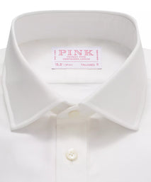 Off White Tailored Fit Double Cuff Cotton Oxford Formal Shirt